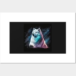Cosmic Samoyed Posters and Art